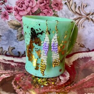 Elegant Beaded Drop Earrings